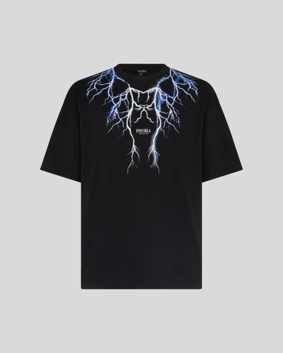 Black T-Shirt
Grey Lightning