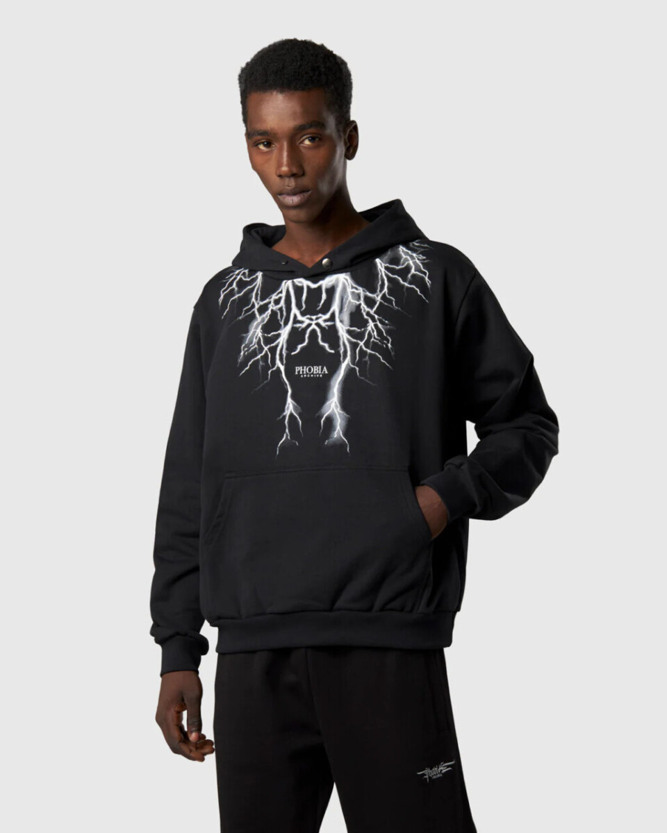 Lightning and Logo Hoodie