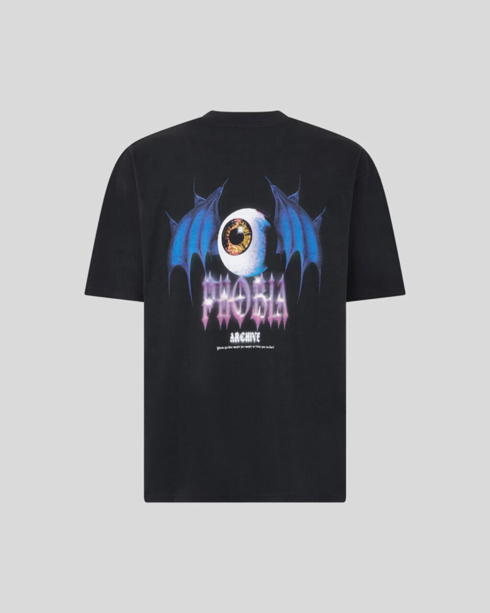 Black T-Shirt 
Purple " BUT EYE "